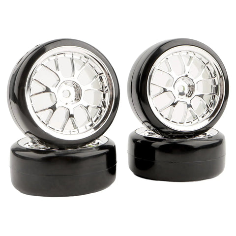 One-Tenth Scale RC On Road Tires And Wheels Set For Dope Drift Racing, Compatible With HSP Tamiya HPI Kyosho Redcat ExceedRC Cars