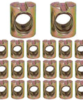 Heavy Duty M8 Barrel Nuts For Furniture Build Offering Lockdown Grip With Slotted Fastening Design And Rustproof Iron Construction, 20 pack