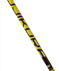 Stiff Flex Pro Series Golf Shaft Featuring XLR8 Tech for Killer Clubhead Speed with yellow and black design.