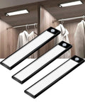 3 Pack Under Cabinet Lights With Motion Sensor And 31 LED Magnetic Closet Lights Battery Operated Rechargeable Wireless for kitchen
