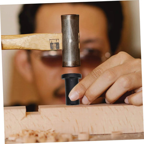 Person installing 4 Set Barn Door Hardware Kit With Sliding Door Track Spacers And Wall Connectors For Bifold Barn Doors