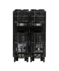 Q260 60 Amp Double Pole QP Circuit Breaker 240V Black For Electrical Panels Insta Wire Ready 10,000 AIC Interrupting Rating Easy Plug-In In Load Centers Heavy Duty Safe Home And Garage Power Upgrade front view