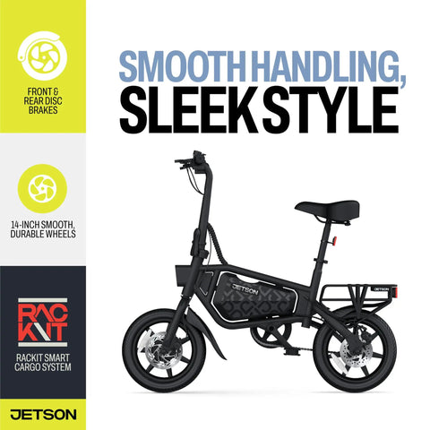 Foldable Electric Bike With Carry Handles Portable 350W Pedal Assist Twist Throttle Up To 15.5 MPH 14 Inch Tires Lightweight