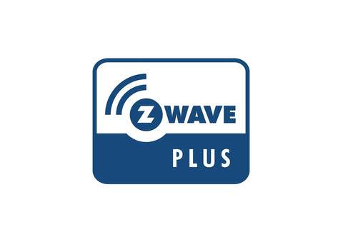 Z-Wave Plus logo for Hands Free Z Wave Gesture Controller for Smart Homes, No Touch Swipe Pad That Recognizes Six Gestures and Sequences