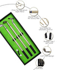 Golf Pen Desktop Game For The Office Hilarious Gift For Golf Lovers, Coworkers, And Bosses showing three pen golf clubs in box