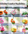 1350 Pieces 12 Inch Thick Pipe Cleaners Craft Set With 45 Colors Chenille Stems For Arts And Crafts Projects Fun Diy Decor School Activities Party Decorations And Handmade Ornaments Bulk, flower crafts in white pots