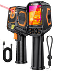RT280 Thermal Imaging Cam With 320 By 240 LCD Screen TISR Enhanced Resolution From 120 By 90 To 240 By 180 25 Hz Handheld Infrared Cam With Laser Pointer Photo And Video Capture PC Analysis 8GB Internal Memory