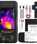 Dual Light Fusion Thermal Imager Multimeter Pro Grade With Date Recorder, kit with accessories and macro lens for diagnostics