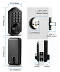 Cut The Cord On Lost Keys With This Keyless Entry Door Lock Featuring An Electronic Keypad Deadbolt For Your Front Door That Stores 100 Unique Codes With Smooth Daily Use dimensions and installation details