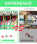 400pcs solder connectors with heat shrink tubing for wire connections, Our sealed joints vs Other failed joints
