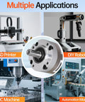 50 To 1 Planetary Gearbox For Nema 17 Stepper Motor Boosts Torque Fits 42 To 66 Mm Body in automation and robotics use
