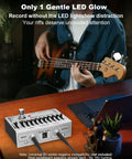 Musician using 10-Band Equalizer Pedal For Guitar And Bass With Low-Noise And True Bypass Delivers Clean Signal For Live Stage And Studio Recording