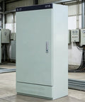 Heavy Duty Beefy Cold Rolled Steel Floor Standing Electrical Enclosure Lockable Outdoor Cabinet IP30 Weatherproof and Dustproof Electrical Box for Industrial, Commercial, or Home Use, front view