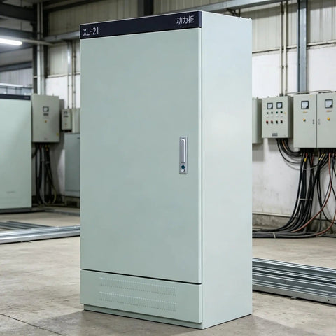 Heavy Duty Beefy Cold Rolled Steel Floor Standing Electrical Enclosure Lockable Outdoor Cabinet IP30 Weatherproof and Dustproof Electrical Box for Industrial, Commercial, or Home Use, front view