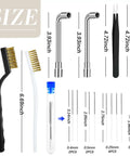 All In One 3D Printer Nozzle Cleaning Kit With Ten Cleaning Pins Two Copper Wire Brushes Two Tweezers Two L Shaped Wrenches