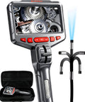 Two Way Articulating Borescope With 1080P HD Endoscope Camera And 8 LED Lights; display screen showing gear inspection