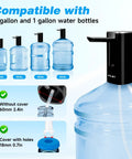 5 Gallon Water Dispenser With Digital Display And USB Powered Pump on water jug, compatible with 2-5 gallon bottles