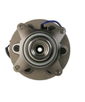 Top Shelf Front Wheel Bearing And Hub Assembly For 2017 Through 2020 Ford F150 Pickup, front view showing steel construction and bearing.