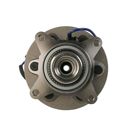 Top Shelf Front Wheel Bearing And Hub Assembly For 2017 Through 2020 Ford F150 Pickup, front view showing steel construction and bearing.