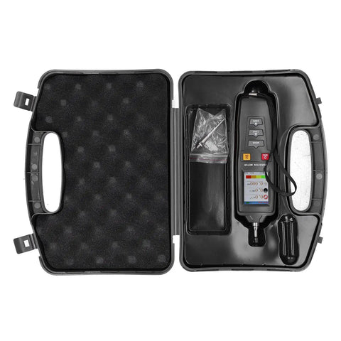 Portable Digital Vibration Meter And Vibration Analyzer With Color LCD For Acceleration, Velocity, Displacement And Frequency Testing in case