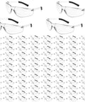 Heavy Duty Clear Safety Glasses Bulk Pack With Ansi Z87 Certification For Tough Sites Featuring Scratch Resistant Lenses in a 30 pair bundle.