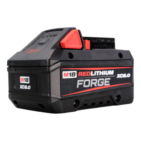 M18 RedLithium High Output 18V 8.0Ah Lithium-Ion Battery Pack For Cordless Power Tools, side angle view