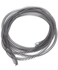 Knockout Sixteen Millimeter Drain Snake Cable for clearing clogs, 16 mm MG steel construction, flexible coiled design.