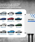 Heavy Duty Level Two Electric Charger With Forty Amp Juice Ul Certified Indoor Outdoor Wall Mount Charging Station Nema 14 50 Plug And 24 Foot Cord For Plug And Play Fast Charge Always with various electric vehicle models.