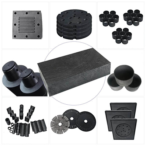 Heavy Duty Graphite Ingot Block 100mm x 50mm x 25mm for Milling Surface Melting and Casting Moulds with 99.9 Percent Purity