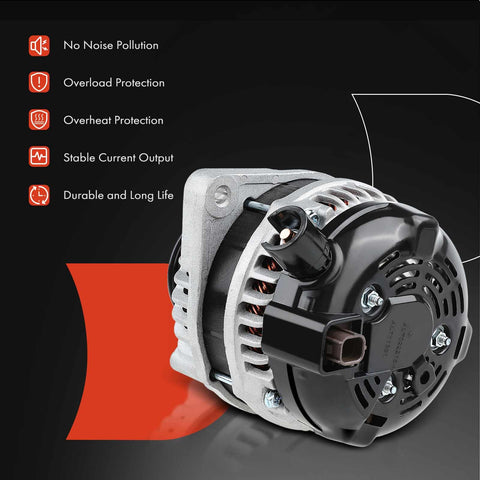 Alternator Replacement for Honda and Acura V6 Cars Drop In Fit for Accord 08 12 3.5L V6 shown with features and benefits