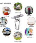 Heavy Duty Stainless Steel Ceiling Hooks Set For Swing Suspension And Hammock Chairs U Type Fixing Hooks 304 Steel Uses