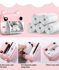 Instant Camera Refill Paper 5 Roll Set For Kids Instant Print Camera, HD Thermal Print Sheets No Ink BPA Free, Portable Refill Paper Kit For Quick On The Go Photo Printing, 57mm rolls with kid camera