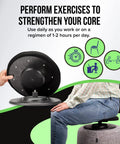 Wobble Self Balancing Ergonomic Stool With 360 Degree Rotation For Better Posture And Pain Relief, bottom view and seated use