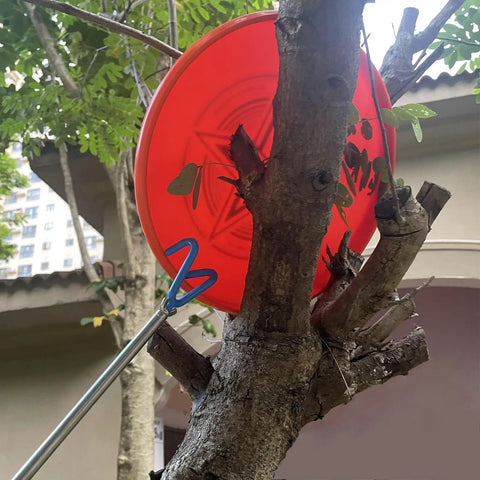 Telescoping Disc Golf Retriever With 10 Ft Reach And Magnetic Pole Three Attachments Double Hook, S Hook, And Magnet Grabs Discs From Trees, Water Hazards, Lakes And Ponds Easy Reacher Grabber Tool For Golf Enthusiasts