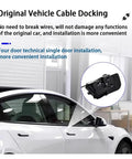 Close-up of Toyota Corolla Hybrid E170 E180 E210 Automatic Electric Soft Close Door Closer installation on front door.