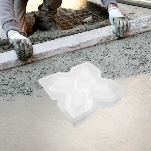 Concrete Paver Molds And Stepping Stone Set For Patio Pathway DIY Garden Decor Durable Plastic Cement Molds For Garden Walkway Brick Tile Forms Reusable Casting Kit