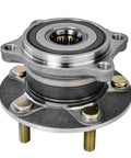 AWD 4-Piece Wheel Bearing Hub Kit For Mitsubishi Lancer 2008-2015 Front And Rear 5-Bolt Hubs With Encoder ABS Includes Driver And Passenger Sides Replacement close-up view