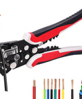 Self Adjusting Wire Strippers 3 In 1 Stripper Cutter Crimp Tool For 10 To 24 AWG with wire examples