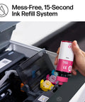 User refilling Smart Tank 7602 Wireless All In One Ink Tank Printer With Scanner And Copier, Cartridge Free Refillable