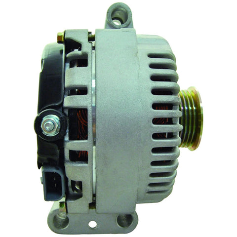 Side view of Replacement Alternator For Ford Explorer Mountaineer And Sport Trac With 4 0L V6 2001 2004 Plug And Play Ready Compatible