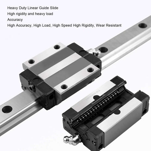 Top Tier Hgw20CC Linear Guide Rail Kit With Dual Blocks And 300Mm Bearing Steel Sliding Guideway Perfect For CNC Router Automation Machinery And DIY Projects Where Smooth Low Friction Motion Matters Most. 300mm steel rail with dual blocks