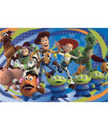 Disney Pixar Toy Story 3 Spray and Stick Wall Mural featuring Buzz Lightyear, Woody, and friends, 10.5 feet by 6 feet.