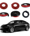 Tesla Model Y Weather Stripping Kit Self Adhesive Door Seal Rubber Weatherstrip for Front and Rear Doors, Trunk, A and B Pillar