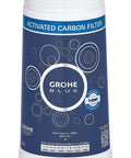 Blue Active Carbon Replacement Water Filter Cartridge For Home Drinking Water 792.5 Gallon Capacity 3000 Liters Improves Taste And Reduces Water Hardness Easy Fit Filter For Homes with blue label and concentric circles design.