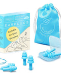 Soft Silicone Ear Plugs For Sleep And Noise Reduction, Reusable Ear Plugs For Sleeping, Swimming, Concerts And Snoring, Adjustable Fit