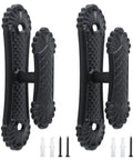 Heavy Duty Black Zinc Alloy Wall Towel Hooks For Bathroom with decorative design, screws included for sturdy installation.