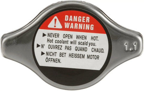Fits All Makes And Models Radiator Cap With 16 Psi Micro Cap Closed System Precise Pressure Control warning label top view