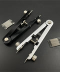 Watch Repair Kit 6pcs Aluminum Alloy Tools Set for Band Pins with polished tips on black and silver pliers