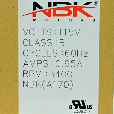 Product label showing electrical specifications for Draft Inducer Motor Replacement For ICP Arcoaire Comfortmaker Heil Tempstar Furnaces.