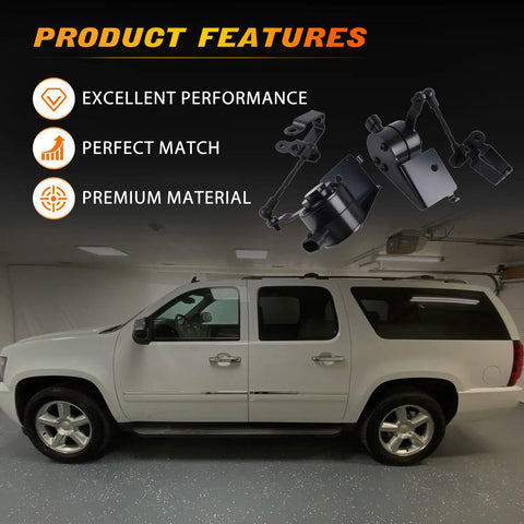 Rock Solid Rear Left and Right Suspension Ride Height Level Sensor 924-488 924-489 Chevrolet SUV parked in garage
